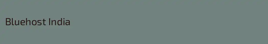 Bluehost India
